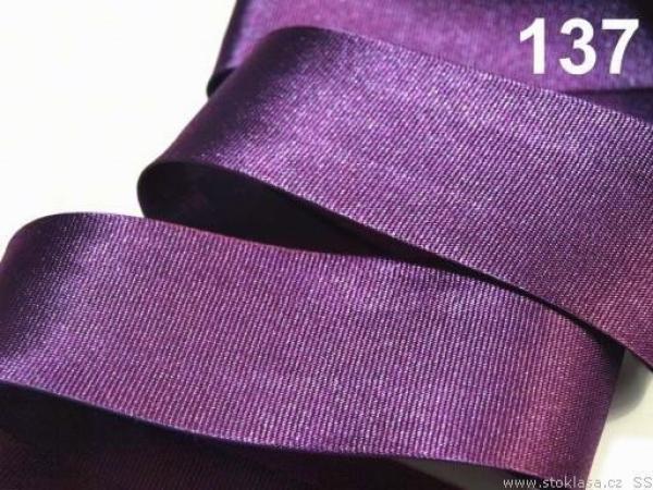 Satinband 20 mm gefalzt - Lila